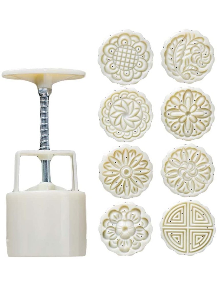 8 Stamps Plastic Baking Molds Moon Cake Mold Small Cake Mold - BS9L91HX1