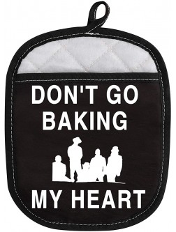 Boy Group Inspired Baking Oven Pads Pot Holder with Pocket Don’t Go Baking My Heart Don’t Go Baking My Heart - BJ4GX4NWG