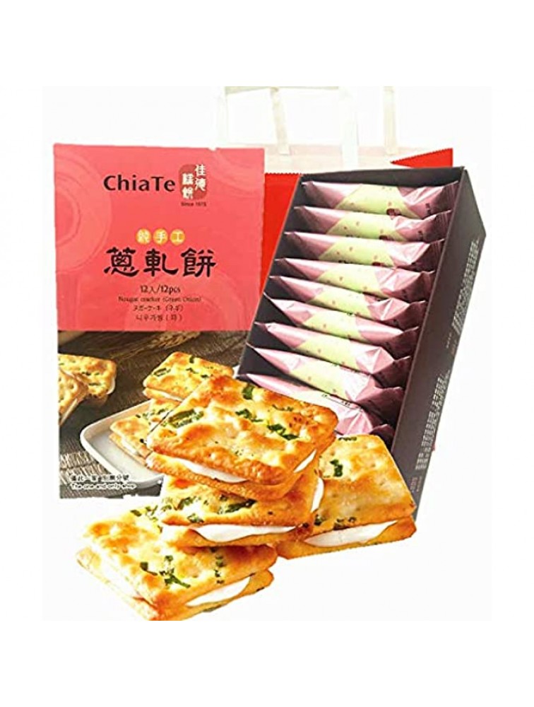 ChiaTe Green Onion Nougat Cookies 12pcs - BXV1KNMI7