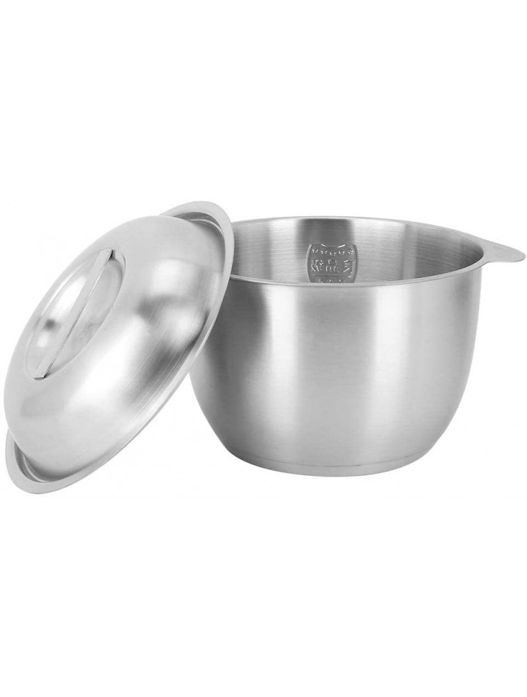 Kitchen Stainless Steel Storage Pot S M LOptional Nesting Bowls with Lids for Instant Programmable Food Preparation Fruit Salad Camping StorageL - B1OPWGKP8