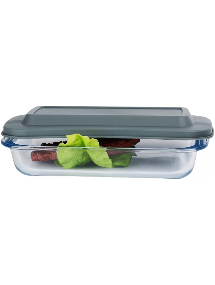 Oven safe glass baking dish with lid and warming bag - BUQLK5QLD