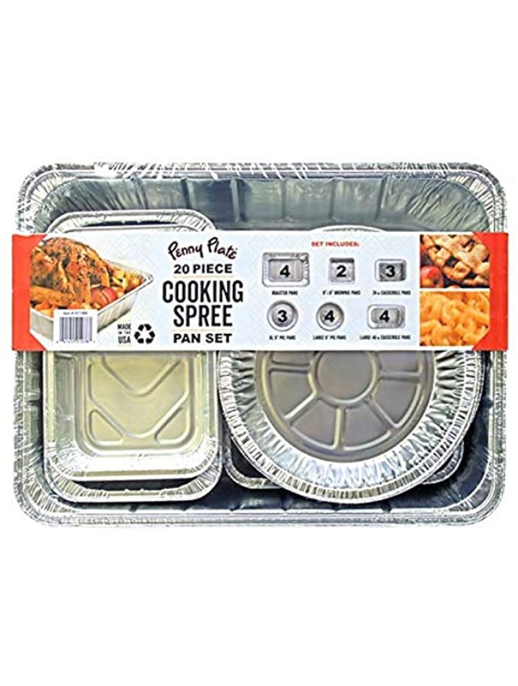 Penny plate Cooking Spree Pan Set 20 pc Package - BHDDM612Z