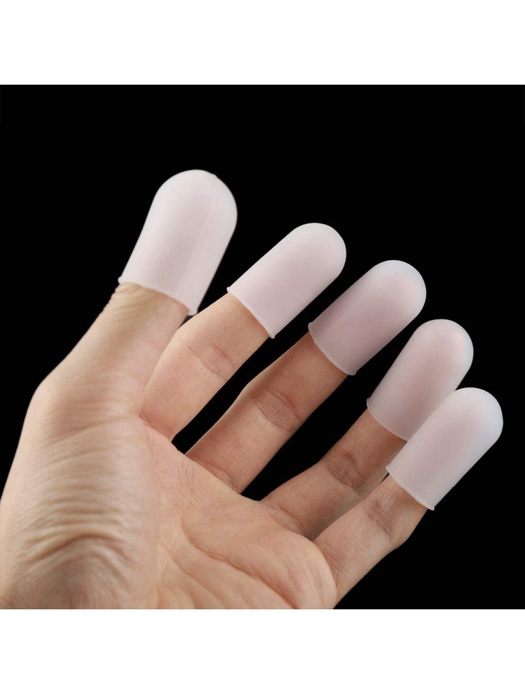 Thumbs Protector Small Size Barbecue Fingertip Artifact Silicone Finger Cots Ergonomic Design Portable for Baking - BNBM8PGIS