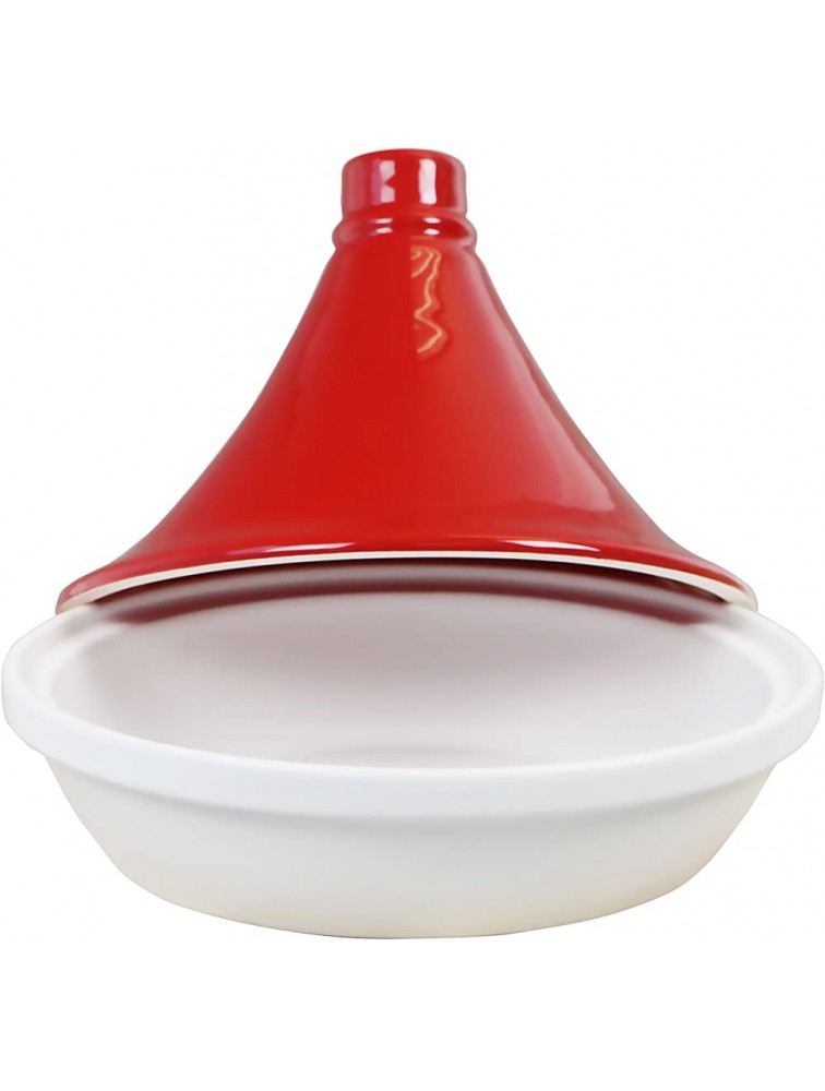 Calypso Basics by Reston Lloyd Porcelain Flame Proof Tagine 2.5 Quart Red - BRWCBHIL1