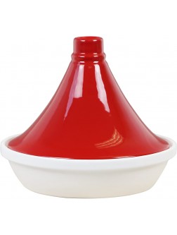 Calypso Basics by Reston Lloyd Porcelain Flame Proof Tagine 2.5 Quart Red - BRWCBHIL1