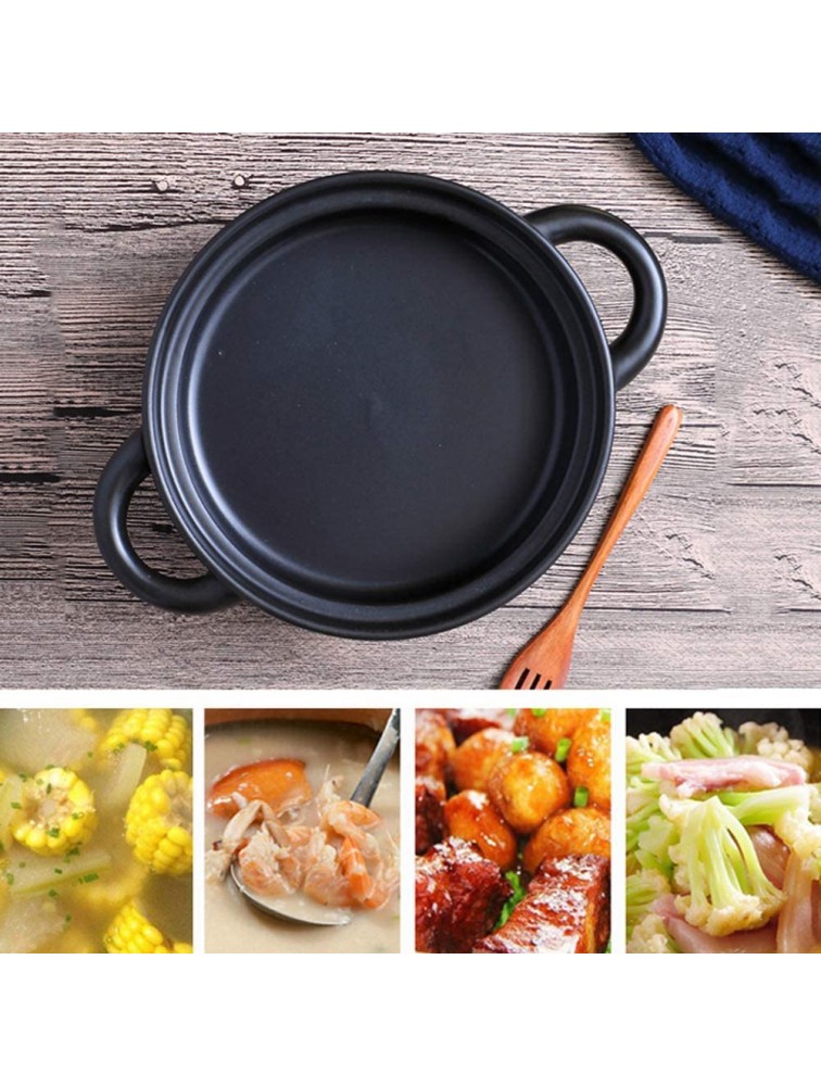Casserole Dish with Lid Soup Pot Cooking Tagine Pot 20Cm Tagine Pot Cookware Casserole Pots with Lids Medium Simple Cooking Tagine Lead Free for Home Kitchen 1.5L - BEMPR4BLD