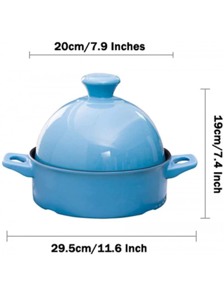 Casserole Dish with Lid Soup Pot Moroccan Tagine Cooking Pot Large Cooking Tagine with Conical Cover Tagine Cooking Pot for Different Cooking Styles Lead-Free - BJD731XA5