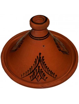 Moroccan Lead Free Cooking Tagine Glazed X-Large 13 Inches in Diameter Authentic Food - BGPR96GY3
