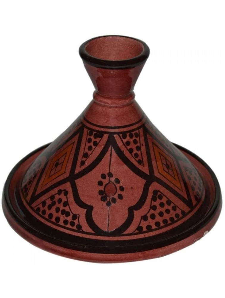 Serving Tagine Handmade Ceramic Tajine Dish Exquisite 6 inches Red - BO7RY9172