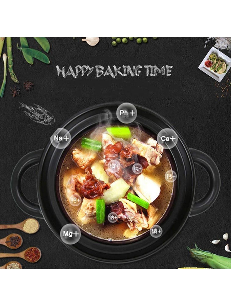 Wauvke Ceramic Cookware Casserole Dish with Lid Tagi Cooking Pot Braiser Pan with Ceramic Tagine Cooking Pot Home Soup Pot Slow Cooker Multipurpose Use for Home Kitchen or Restaurant Ceramic 1.2L - BYKVNDQXA