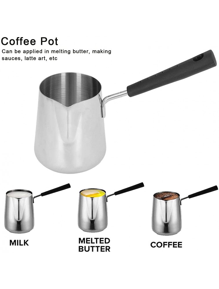 350ml Flower Cup Saucepan Butter Warmer Milk Boiling Mini Stainless Steel Coffee Heating Pot Mini ​Turkish Coffee Maker Melting Pot - BFBPDYEWZ