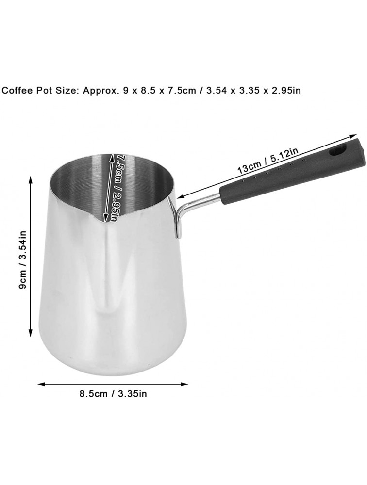 Butter Warmer Milk Warmer Pot Mini Saucepan 350ml with Spout for hot Milk Turkish Coffee Heated Gravy - BSY10KITH