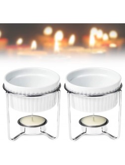Ceramic Butter Warmers for seafood Butter Melter Set of 2 - BW4SE142R