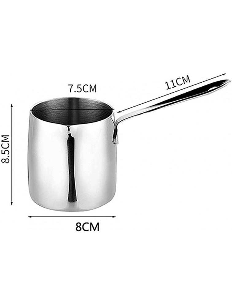 CUYUFIC Home Kitchen Milk Pot Stainless Steel Milk Butter Warmer Mini Cookware Saucepan for Coffee Tea with Handle - BCQONNDYY