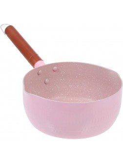 Luxshiny Non- Stick Milk Pot Japanese Saucepan Heat Resistant Soup Pot Aluminium Butter Cream Warmer Milk Pan for Liquid Portions Noodle Milk Pink - BMKSHKWQQ
