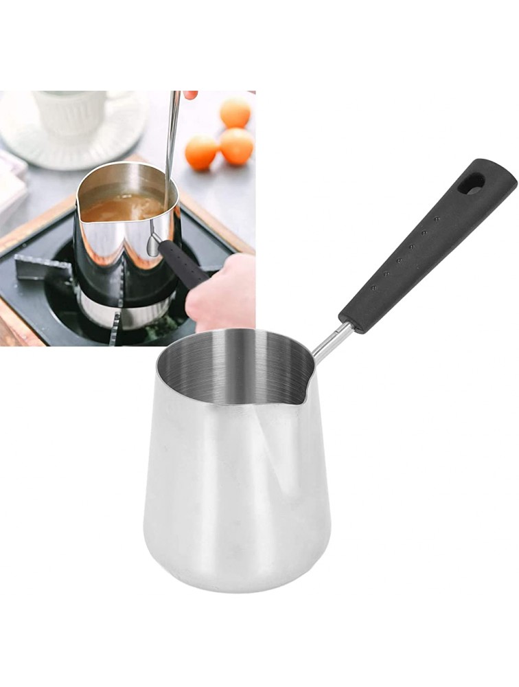 Mini Butter Melting Pot 350ml Butter Warmer Mini Stainless Steel Coffee Heating Melting Pot with Spout Small Sauce Pan for Home Cafe Chocolate Melting - BA01PAQQ6