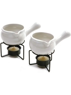 Norpro Ceramic Butter Warmers Set of 2 1 3 cup 3 oz White - BANX3THS3