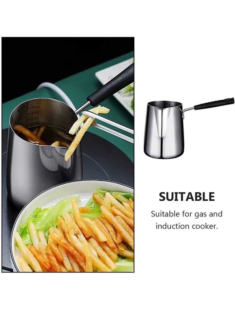 ROBFIKLAS Stainless-Steel Melting Pots Gravy Warmer Butter Melting Pot Small Cooking Pot Milk Boiling Melting Pot with Handle - BSW7U8VSO