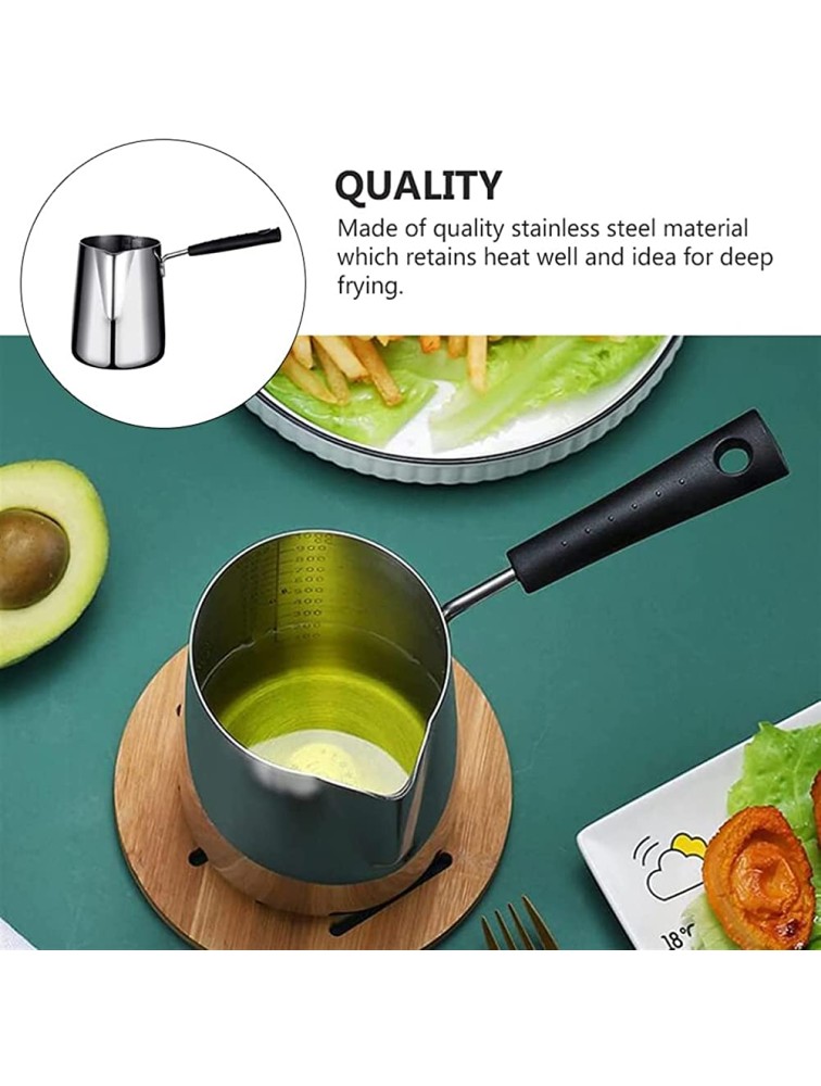 ROBFIKLAS Stainless-Steel Melting Pots Gravy Warmer Butter Melting Pot Small Cooking Pot Milk Boiling Melting Pot with Handle - BSW7U8VSO