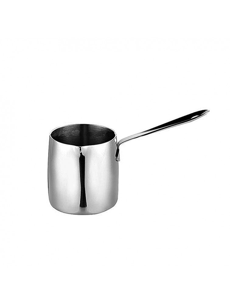 Yolispa Home Kitchen Milk Pot Stainless Steel Milk Butter Warmer Mini Cookware Saucepan for Coffee Tea with Handle - BMRCOZTAI