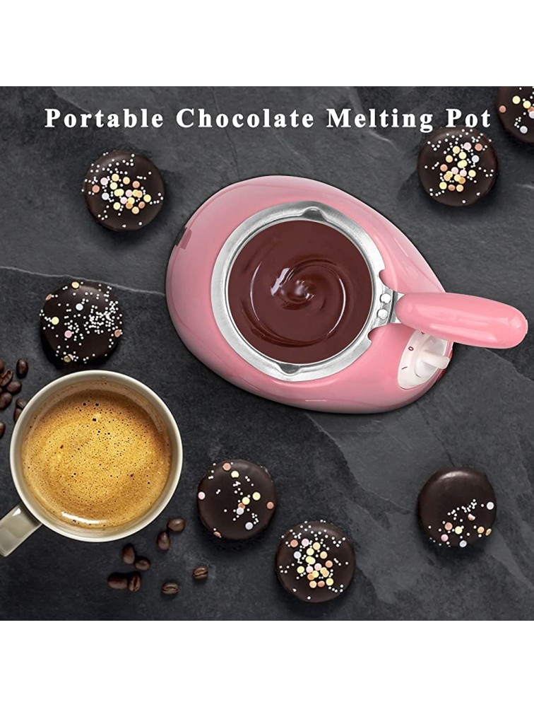 Freehawk Chocolate Melting Pot,Chocolate Melting Warming Fondue Set,Mini Electric Heated Choco Melting Pot for making Chocolate - BVP6OZORE