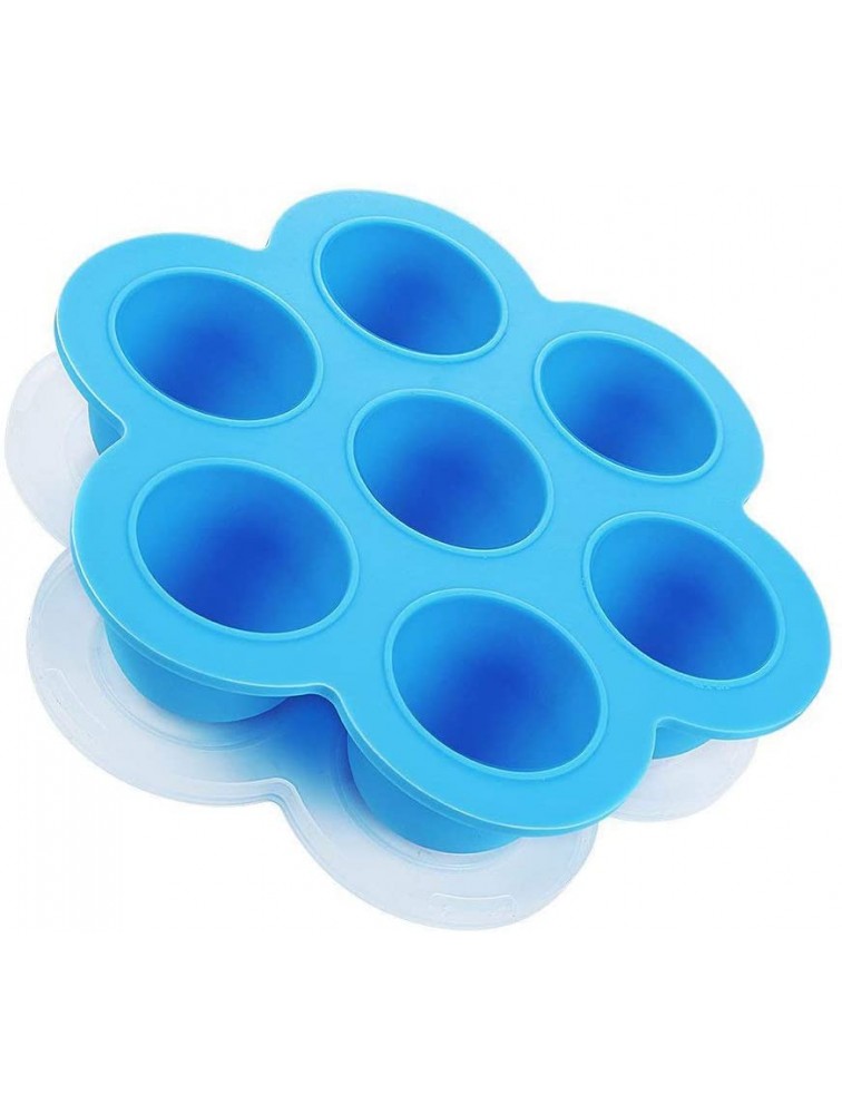 Egg Bites Molds for Instant Pot Accessories Freezer Ice Cube Trays Silicone Food Storage Containers with Lid 5,6,8 qt Pressure Cooker Blue - BFSTJDL91
