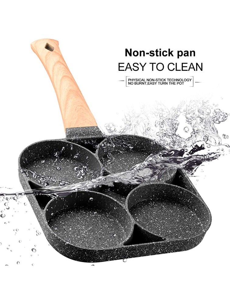 Egg Frying Pan Nonstick Pancake Pans 4-Cups cookware Pancake,Omelette Pan Aluminium Alloy Egg cooker - BTO7X6QMA