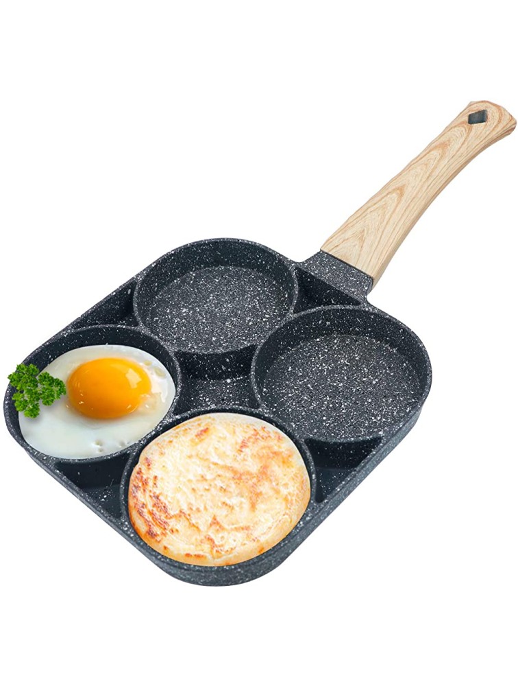 Egg Frying Pan Nonstick Pancake Pans 4-Cups cookware Pancake,Omelette Pan Aluminium Alloy Egg cooker - BTO7X6QMA