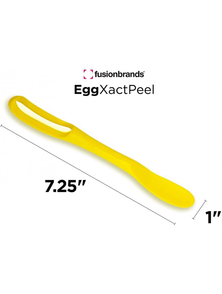 FusionBrands EggXactPeel Egg Peeler The Easy Egg Peeler Tool that Effortlessly Cracks Peels and Removes Egg Shells From Both Soft and Hard Boiled Eggs BPA Free Kid Friendly Plastic Kitchen Tool - BXWBSZ41V