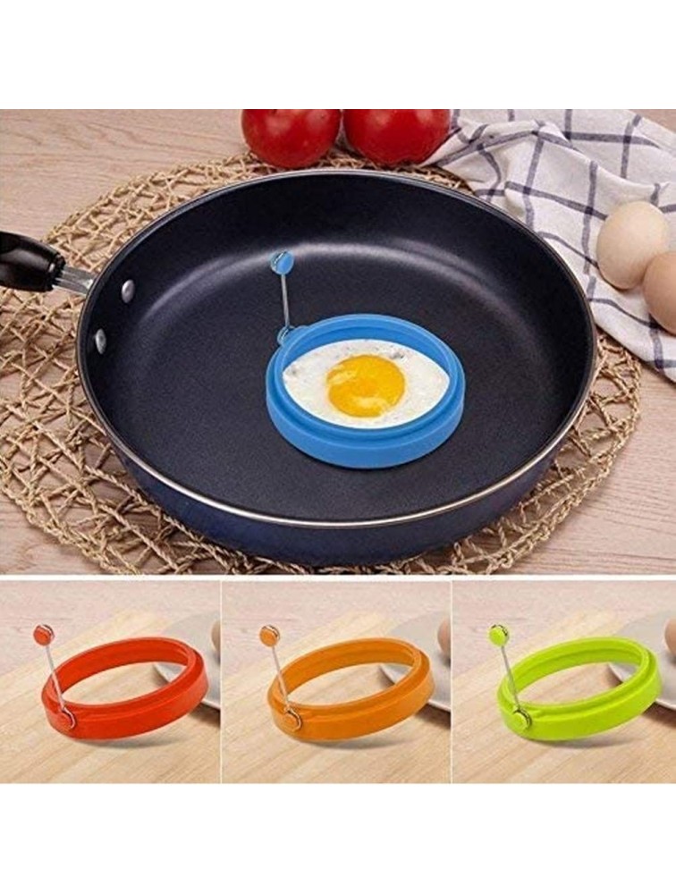 Silicone Egg Rings 4 Inch Food Grade Egg Cooking Rings Non Stick Fried Egg Ring Mold Pancake Breakfast Sandwiches Egg Mcmuffin RingMulticolor,4Pack… - B2GU5PPIN