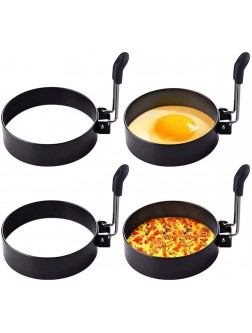 YEVIOR Egg Ring,4 Pack Round Breakfast Household Mold Tool Cooking,Round Egg Cooker Rings For Frying Shaping Cooking Eggs,Egg Maker Molds… - BW5NKKTI3