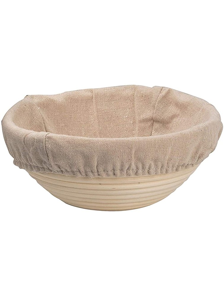 DOYOLLA Bread Proofing Basket & Liner 8.5 inch Round Dough Proofing Bowl Set Perfect for Professional & Home Sourdough Bread Baking Bakers1 basket +1 liner - BDUBPQG78