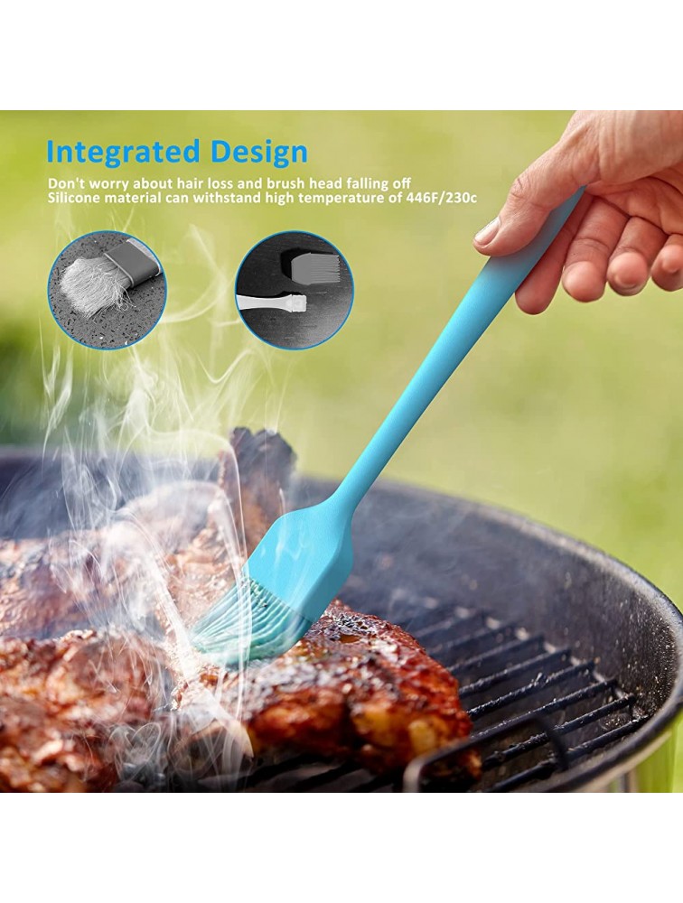 4 Pack Pastry Brush Suruwu Silicone Basting Brushes Oil Sauce Marinades Butter Spreader with Steel Core Temperature Resistant for Cake BBQ Grill Baking Kitchen Cooking Dishwasher Safe - BIYB99KTV