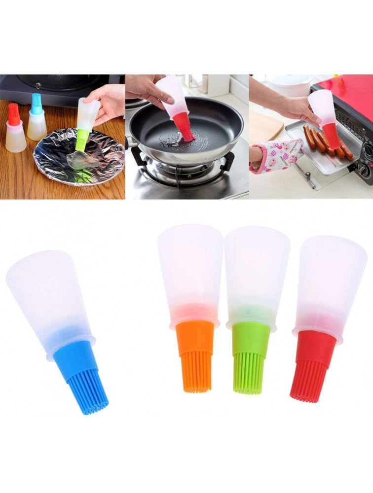 IVYRISE Suitable for Baking Cakes Brush jams Brush Honey Water Barbecue Steak Brush Oil Fried Eggs with 4pcs Silicone Oil Bottle Brushes - BZC04J3ZP