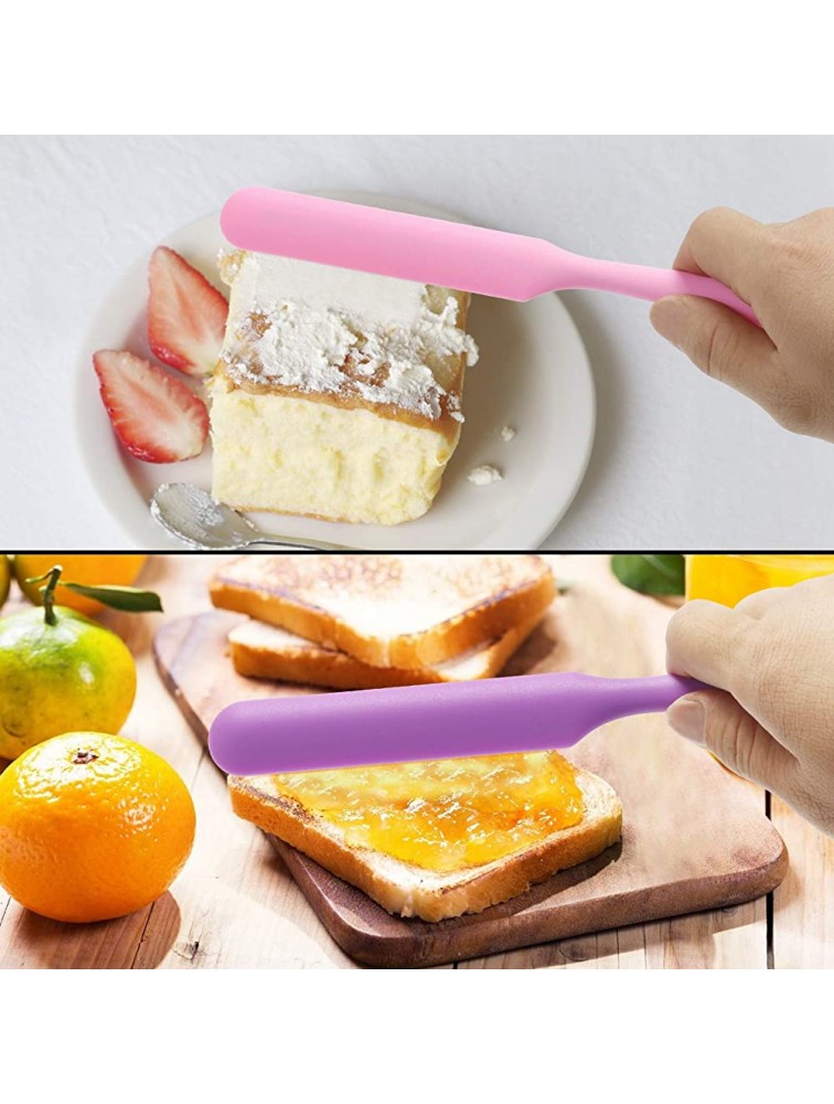 LANGTO Silicone Basting Brush Shovel – Silicone Spatula Pastry Brush Silicone Pancakes Shovel BPA Free Transparent Adhesive Hooks 12PC - B62DIUEBL