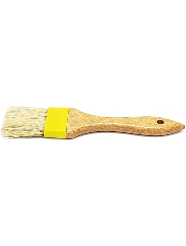 Natural Bristle Cheese Wax Brush | Wooden Handle with 2 Boar Bristles | Quickly and Easily Apply Wax Coating For Aging Cheese | Bristles Won't Melt In Hot Wax - BN3ECCBRO