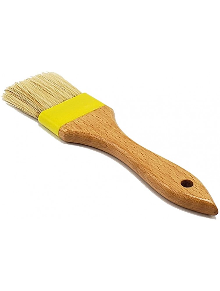 Natural Bristle Cheese Wax Brush | Wooden Handle with 2" Boar Bristles | Quickly and Easily Apply Wax Coating For Aging Cheese | Bristles Won't Melt In Hot Wax - BN3ECCBRO