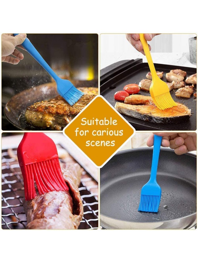 NIUTA Basting Brush，Pastry Brush for Grilling Baking BBQ and Cooking BPA Free,Large and Small 4pcs Multi - BUHGXCMSL