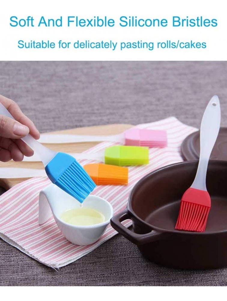 Pastry brush for baking 6pcs Silicone basting brush for cooking Cooking brush It can withstand heat up to 480 degrees fahrenheit Easy to clean Silicone brush cooking Food oil brush FDDNIUROO - BGDX4GYIP