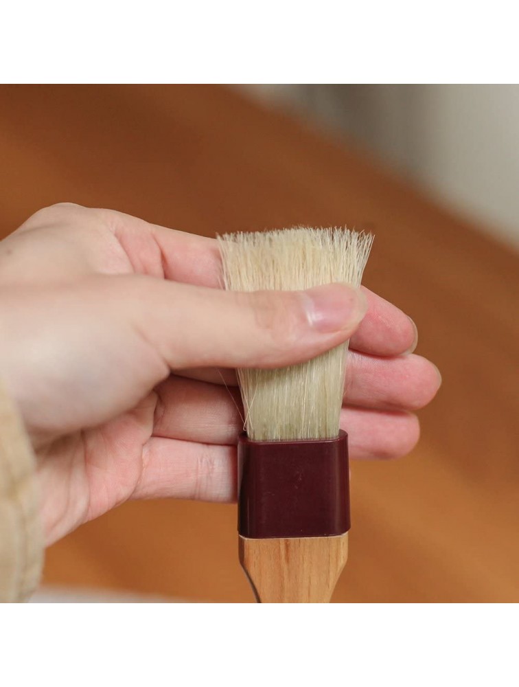 Pastry Brush Natural Bristle Wooden MSART Basting Food Brush with Beech Wood Handle and Rope Hook Great for Butter Cookies Oil Bread Frosting. Easy to Clean 1 inch - BJHV49GF4