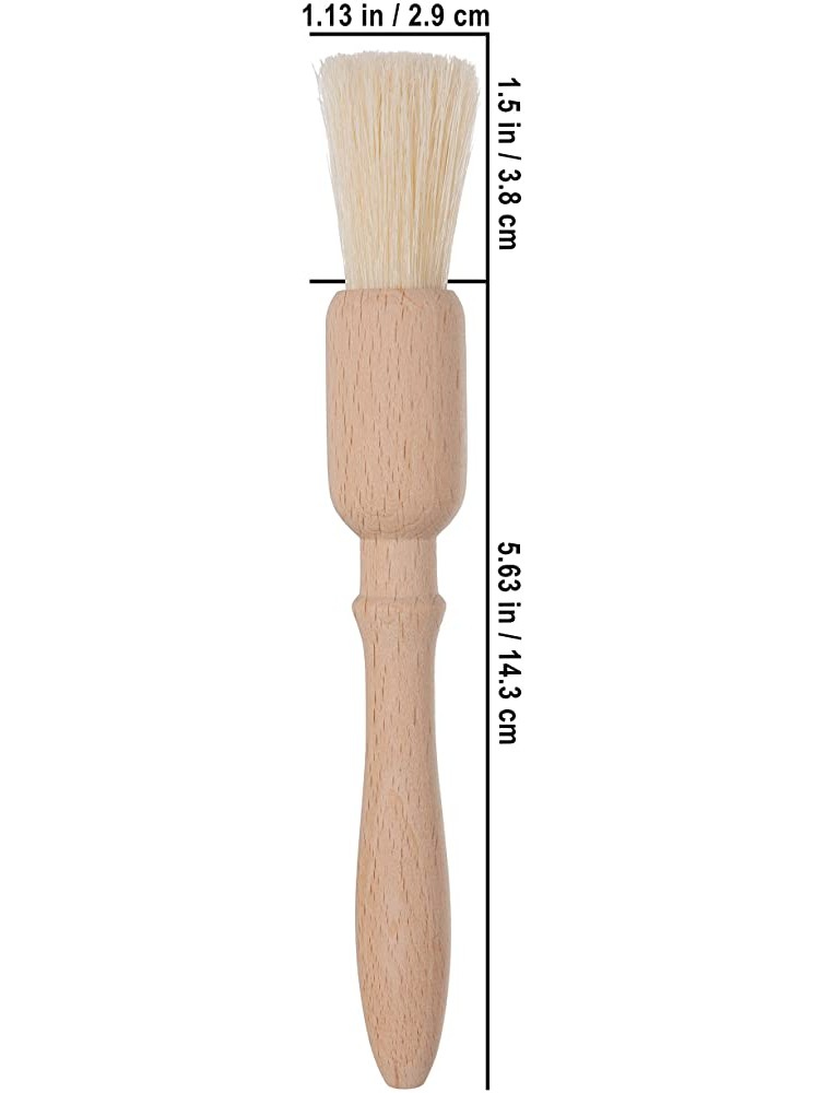 Redecker Natural Pig Bristle Pastry Brush with Untreated Beechwood Handle Ideal for Basting Glazing and Applying Eggwash 7-1 4 inches Made in Germany - BWP93FNA8