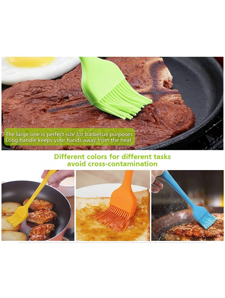 Silicone Basting Pastry Brush Spread Oil Butter Sauce Marinades for BBQ Grill Baking Kitchen Cooking Baste Pastries Cakes Meat Sausages Desserts Food Grade Dishwasher safe - BXRSN0XJ1