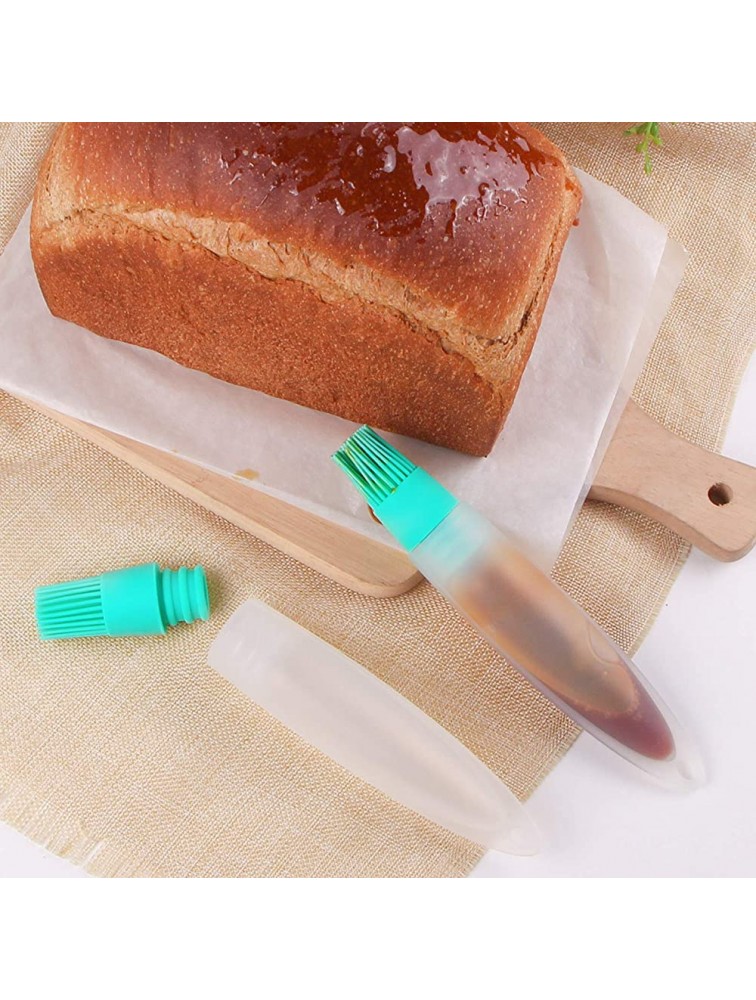 Webake 2 Pack Silicone Basting & Pastry Brushes Oil Brush with Bottle Liquid Oil Pen Cake Butter Bread Pastry Brush BBQ Utensil Perfect for BBQ Grill Baking Kitchen Cooking - BWOW085QM