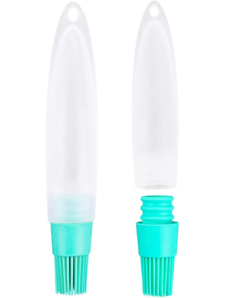 Webake 2 Pack Silicone Basting & Pastry Brushes Oil Brush with Bottle Liquid Oil Pen Cake Butter Bread Pastry Brush BBQ Utensil Perfect for BBQ Grill Baking Kitchen Cooking - BWOW085QM