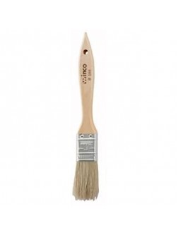 Winco WBR-10 Flat Pastry Brush 1" Wide W  Flat Boar Bristles & Wooden Handle Pastry - B44LSV1AD