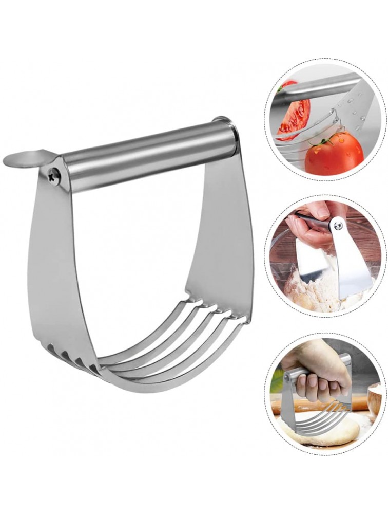 Hemoton Dough Blender Stainless Steel Pastry Cutter Pastry Blender Dough Cutter Dough Masher for Kitchen Butter Biscuit Baking Kneading Dough - BSAGB3CJO