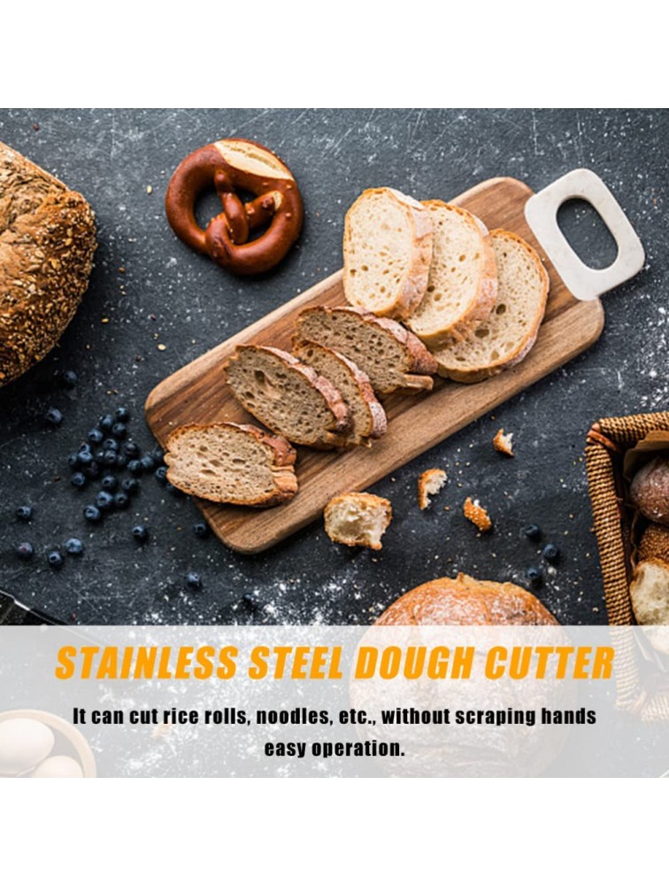 Hemoton Dough Pastry Scraper Cutter Stainless Steel with Measuring Scale Kitchen Scraper Tool - BIZLPIYSM
