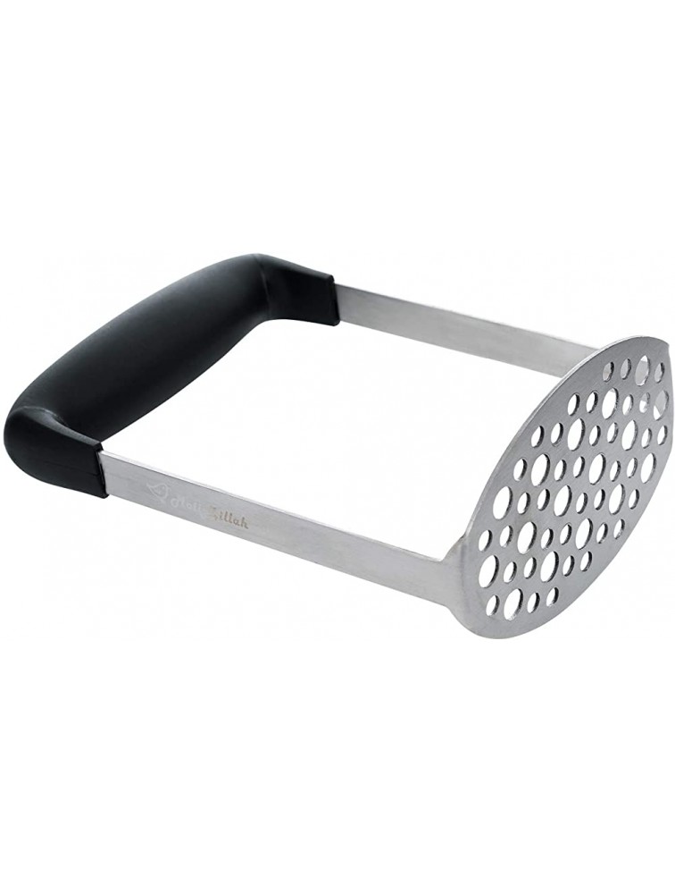 MollyZillah Heavy Duty Potato Masher with Wide Efficient Handle,great for Mashed Smooth Potatoes Flattening Chicken Vegetables - BJ8G0JBCF