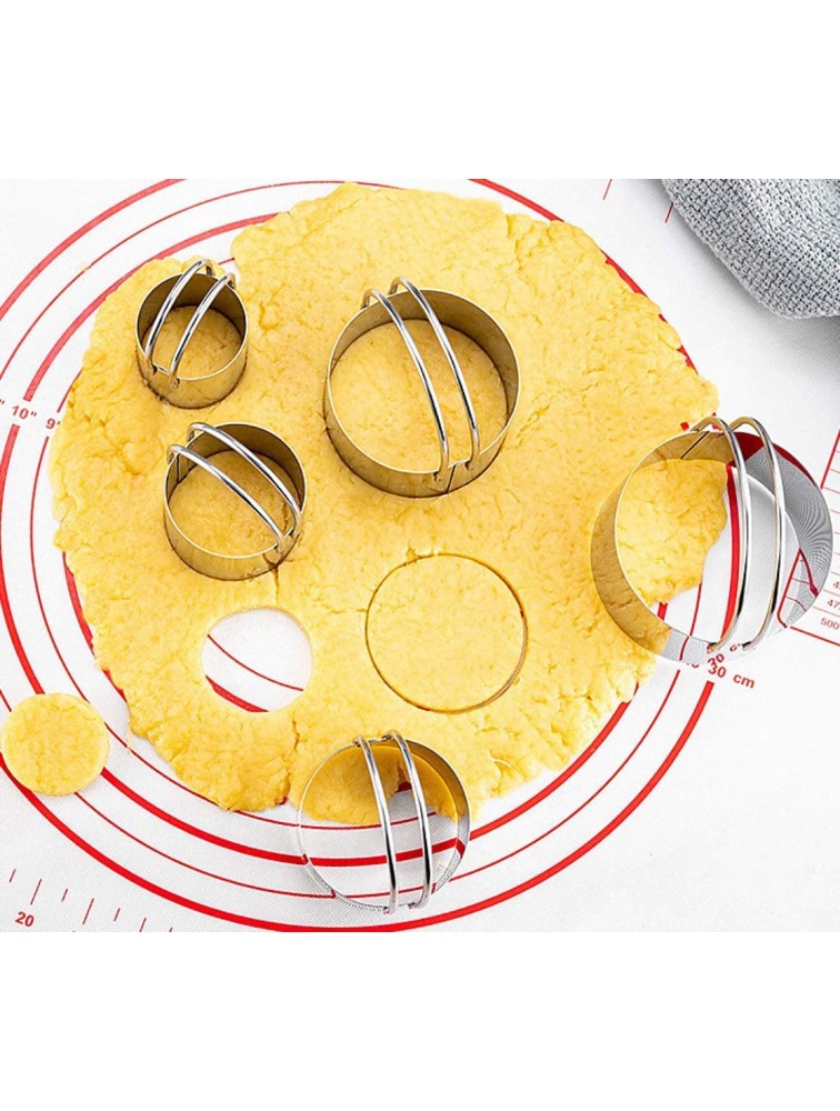 Pastry Cutter Set Stainless Steel Pastry Scraper Dough Blender,Biscuit Cutter and Egg Separator Set 4 Baking Tools for Pizza Bread Cookie Doughnut. - BC2E9GEQ7