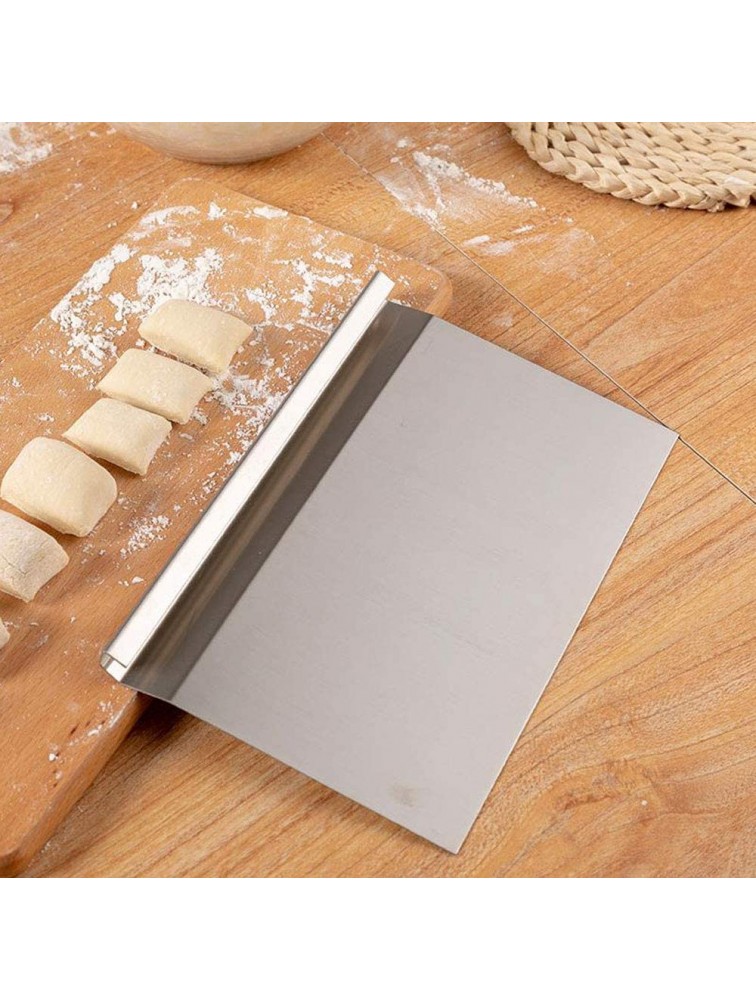 PEI Extra Large Commercial Dough Cutter Dough Scraper Bench Scraper 5.5 x 11-inch Stainless Steel Blade Perfect for Pastry Herbs Chocolate Pizza Dough Soap Bread Baking - BXC5BR5X4
